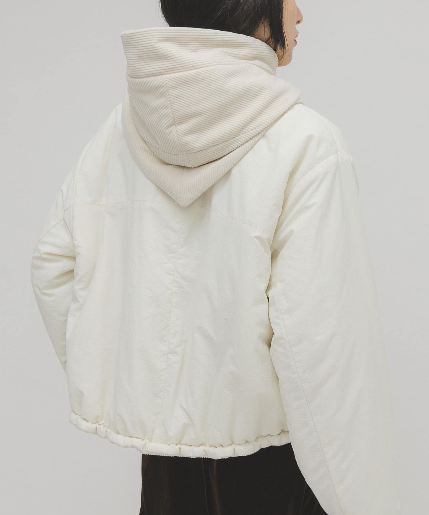  「リバーシブルパデッドジャケット」|ノーカラーコート|