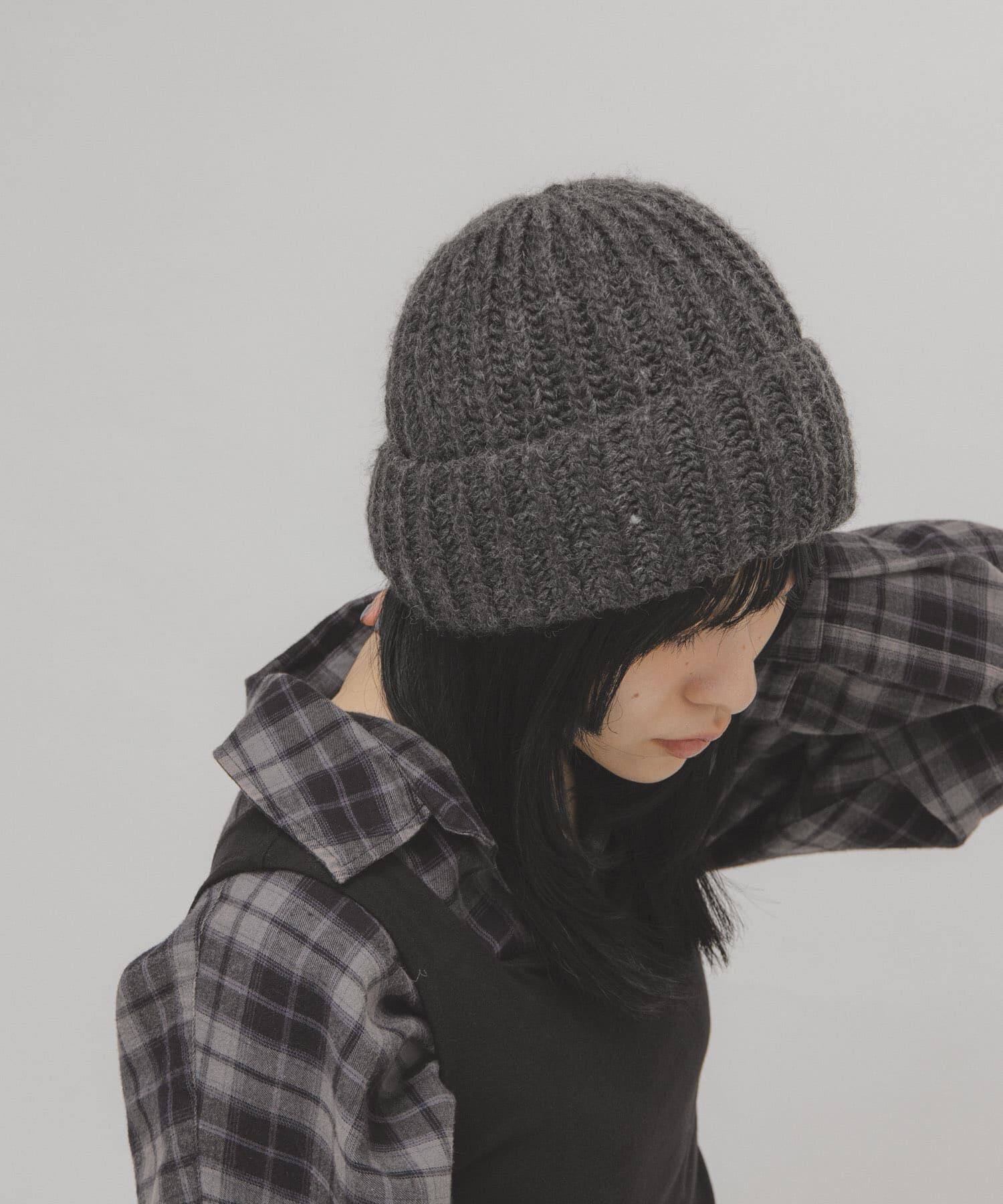  「リブニットビーニー」|ニット帽|