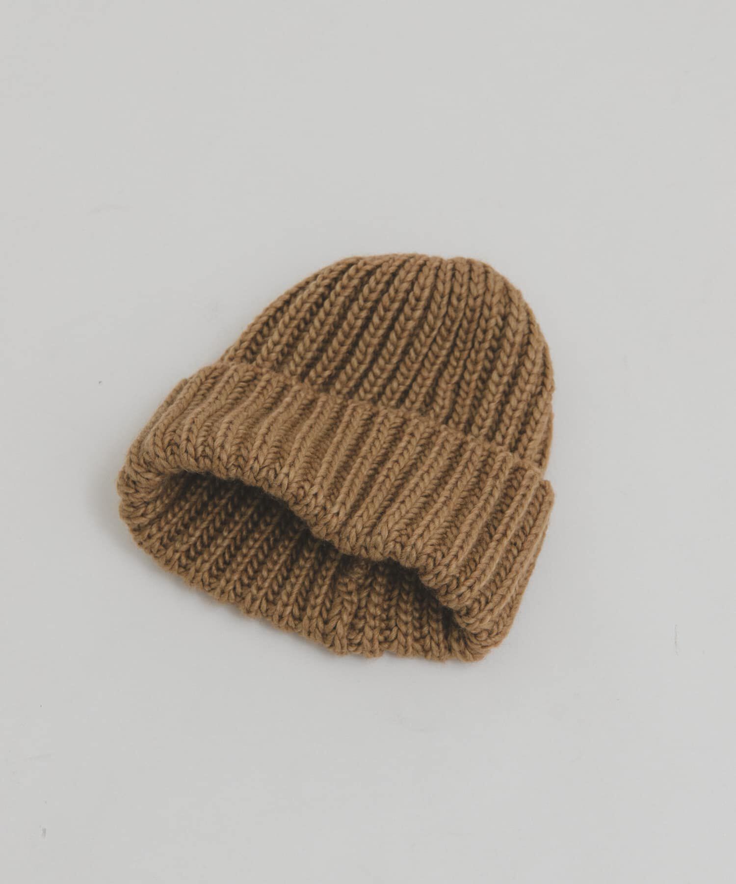  「リブニットビーニー」|ニット帽|ベージュ系その他