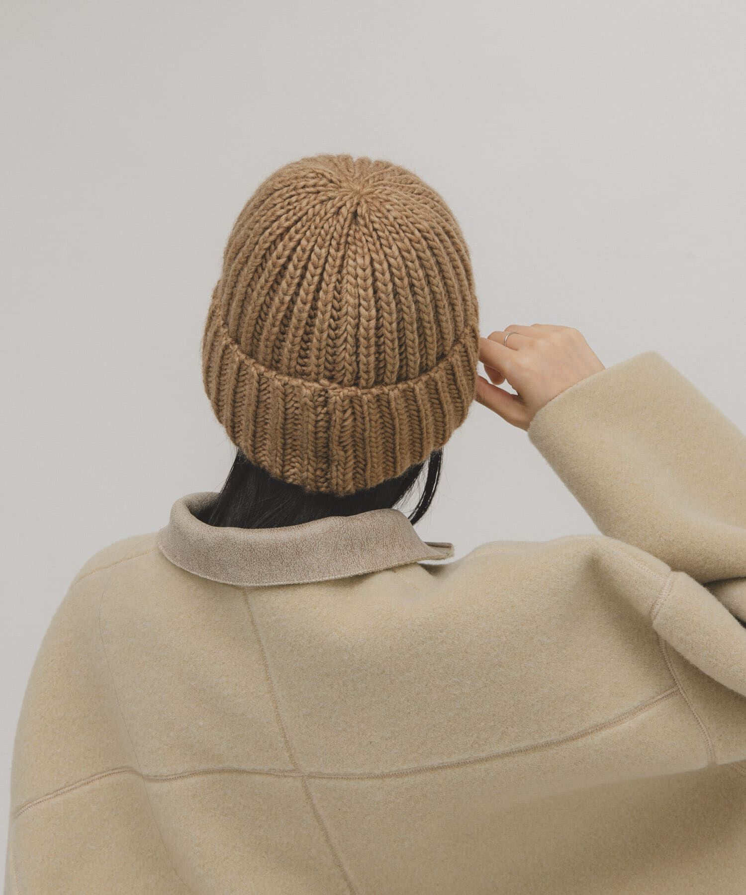  「リブニットビーニー」|ニット帽|