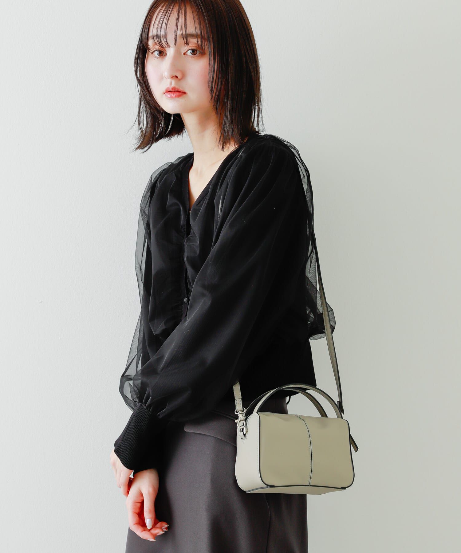 SENSE OF PLACE by URBAN RESEARCH「『防汚』2WAYセンターシームプチショルダーバッグ」|ハンドバッグ|