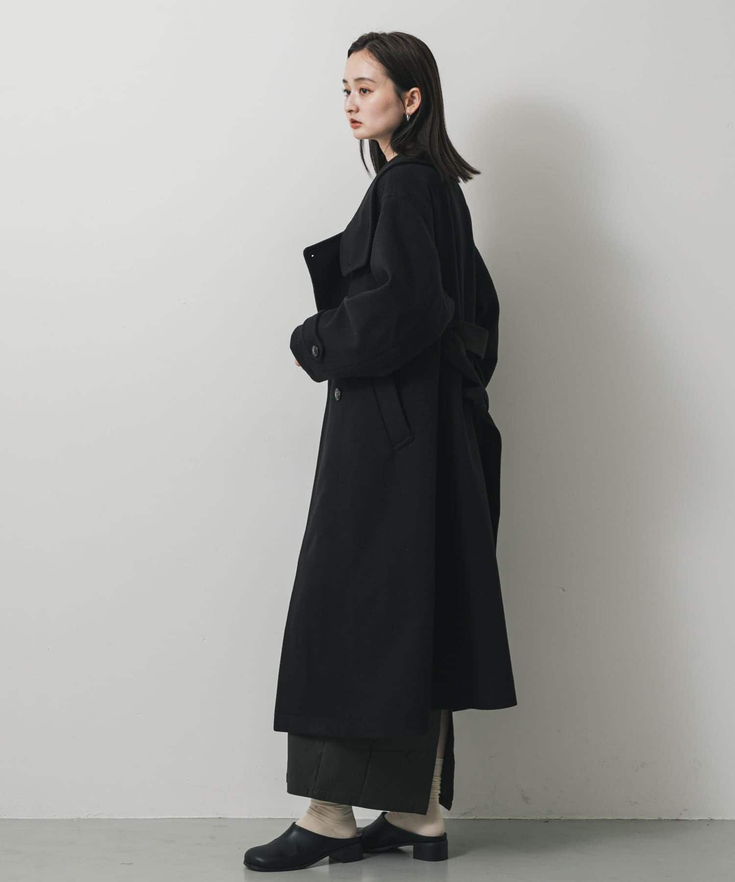 SENSE OF PLACE by URBAN RESEARCH「スタンドカラーロングコート」|ノーカラーコート|