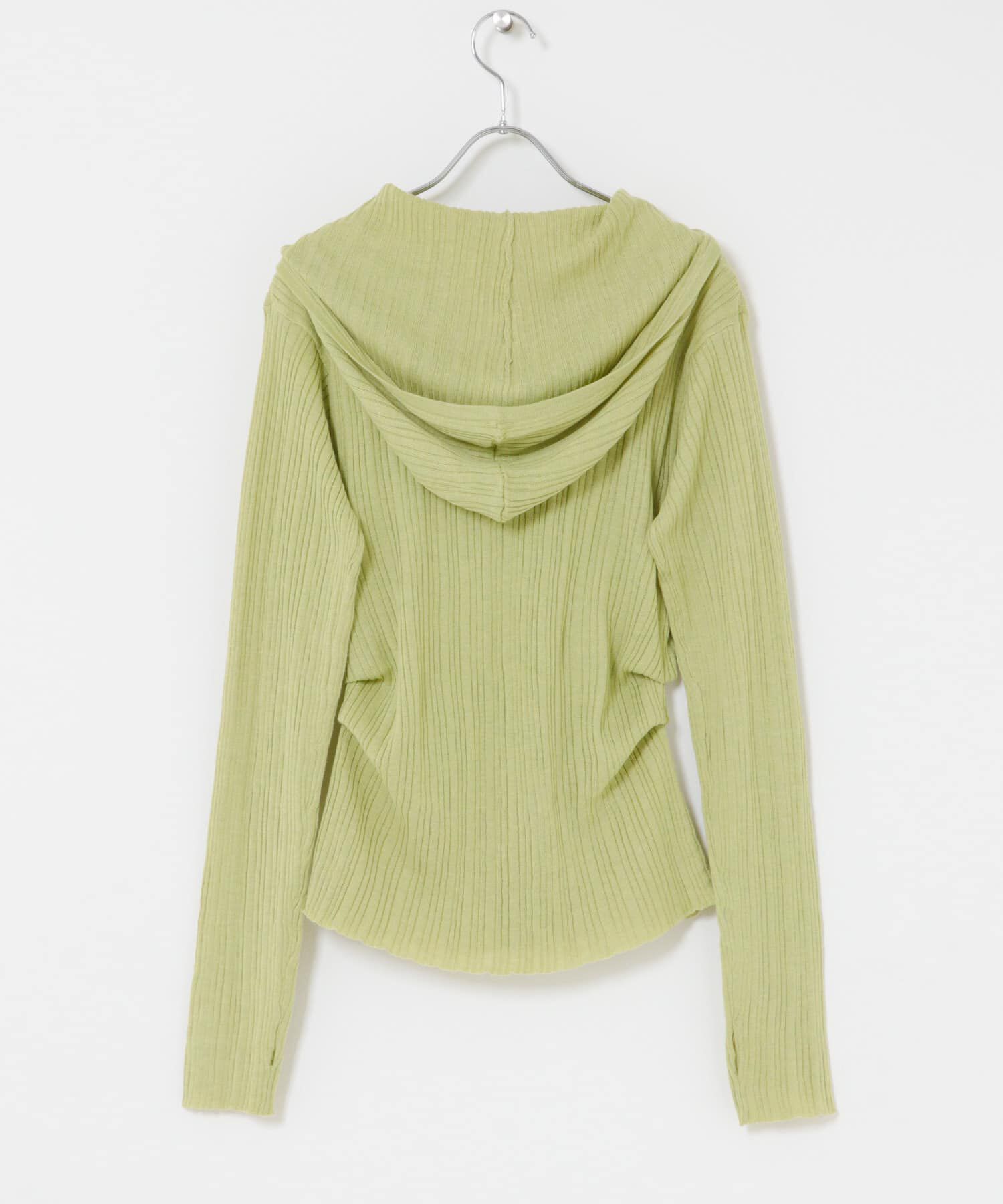 SENSE OF PLACE by URBAN RESEARCH「『洗濯可』マルチリブニットフーディー」|ニット・セーター|