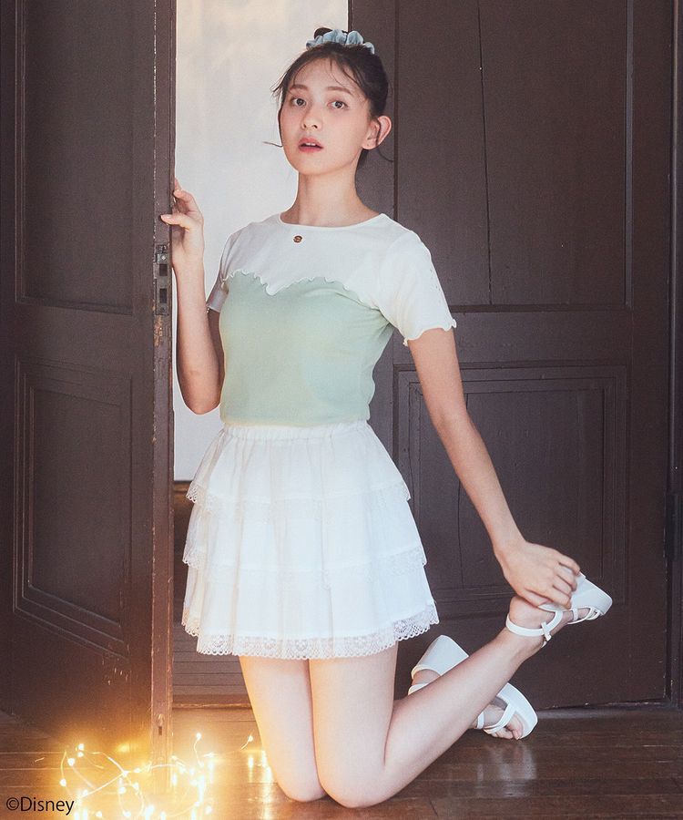 earth music&ecology「Tinker Bell/イメージプルオーバー」|Tシャツ・カットソー|Light Green