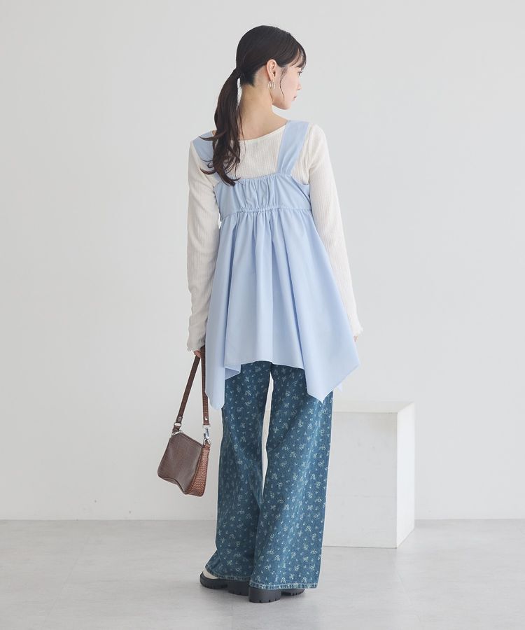 earth music&ecology「タックホックデニムパンツ」|デニム|