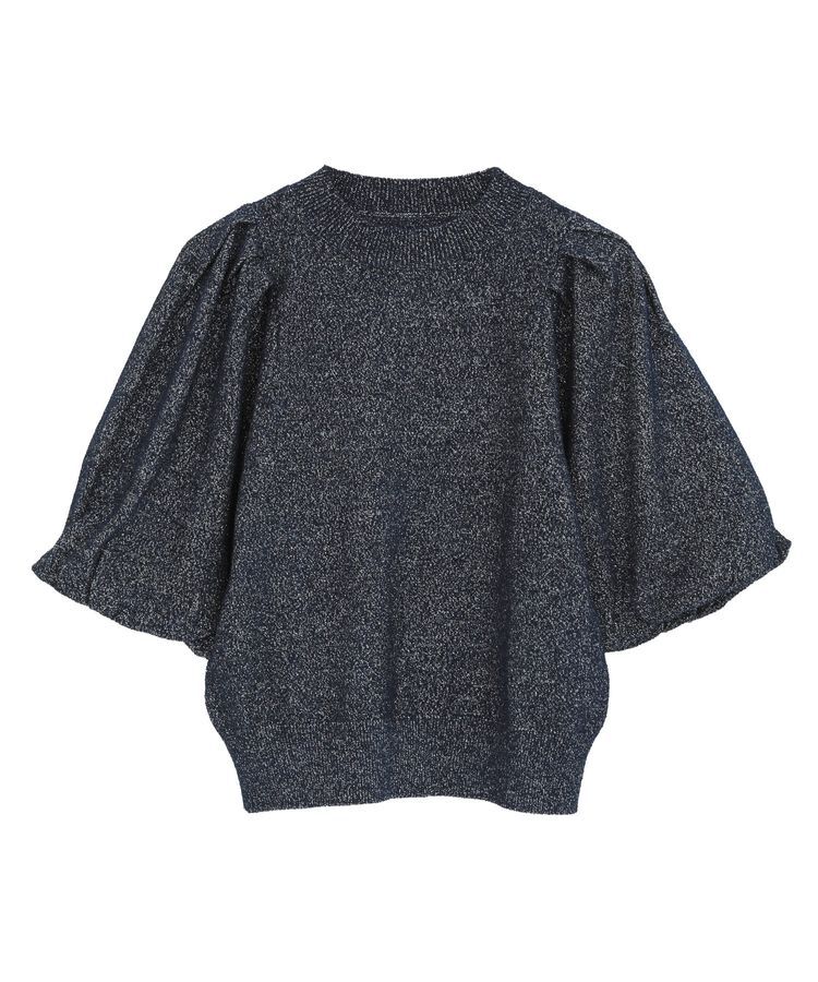 earth music&ecology「ラメモールパフスリニットプルオーバー」|ニット・セーター|