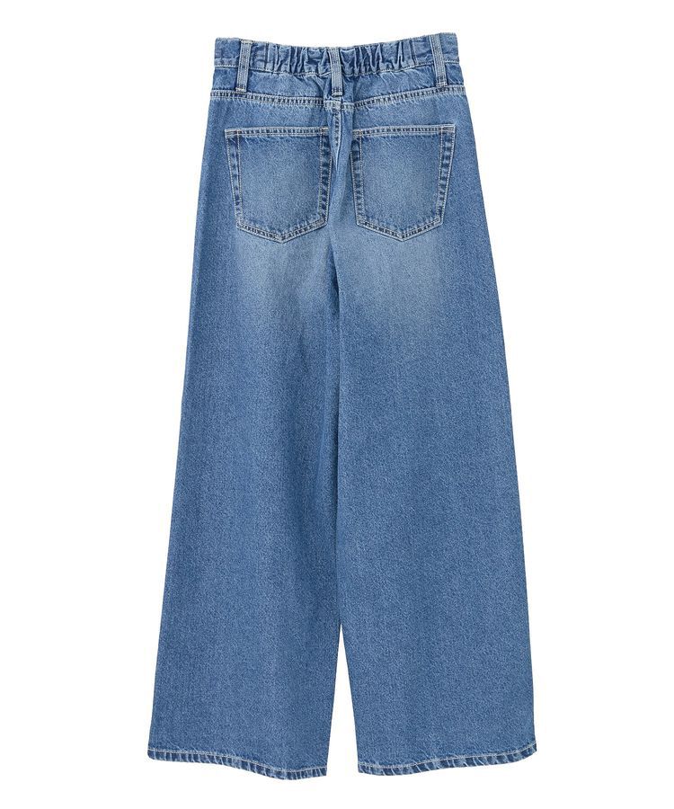 earth music&ecology「ワイドフリンジデニムパンツ」|デニム|