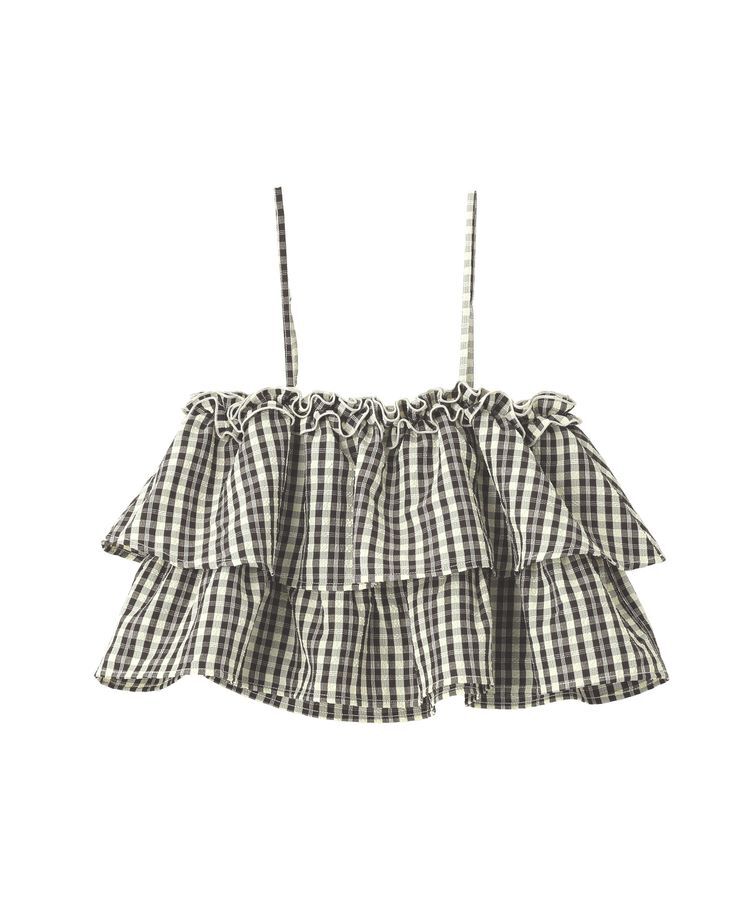 earth music&ecology「アソートチェックティアードビスチェ」|ベスト・ジレ|