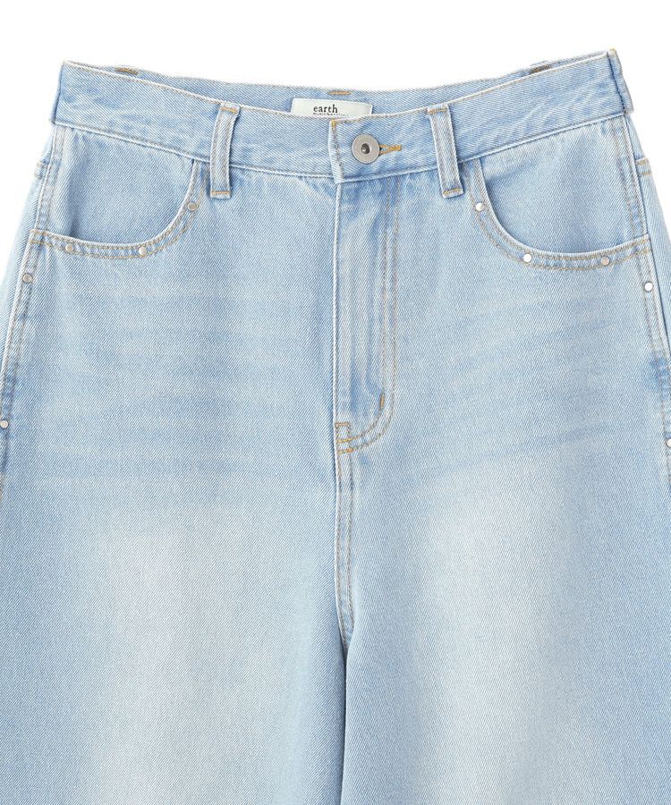 earth music&ecology「スタッズデニムパンツ」|デニム|