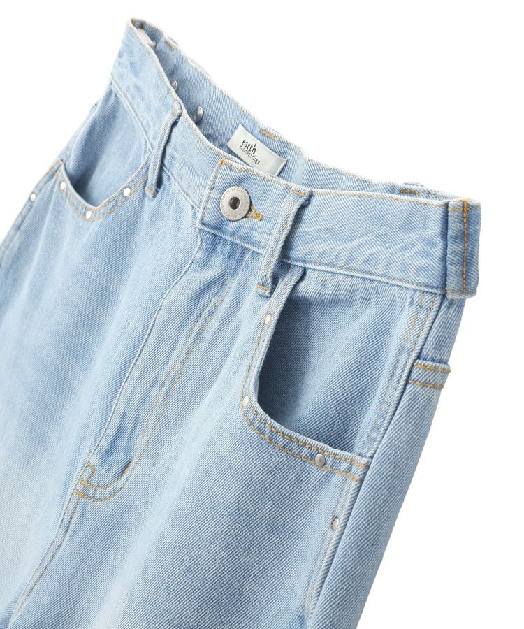 earth music&ecology「スタッズデニムパンツ」|デニム|