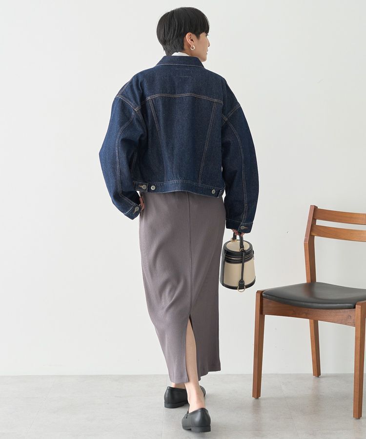 AMERICAN HOLIC「針抜きリブナロースカート」|タイト|