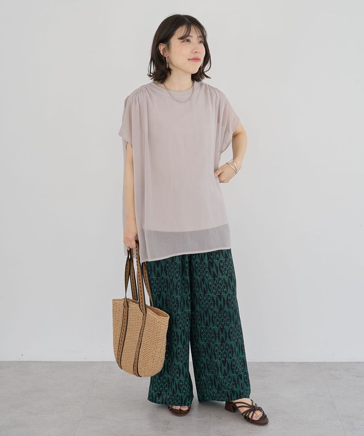 Green Parks「楊柳ドッキングフレンチプルオーバー」|Tシャツ・カットソー|