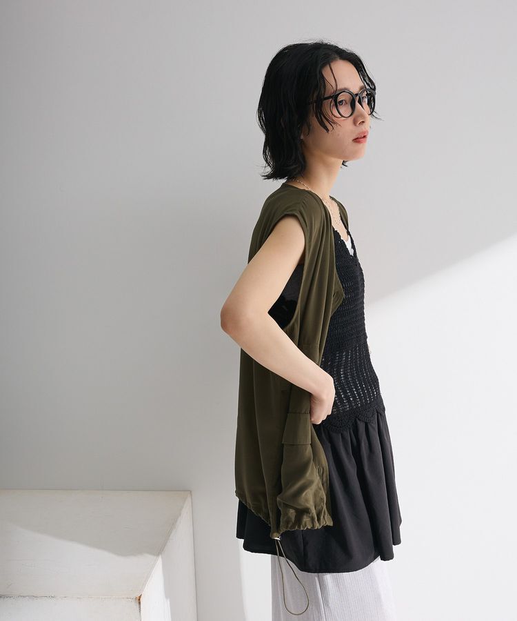 Green Parks「シアーミリタリーベスト」|ベスト・ジレ|