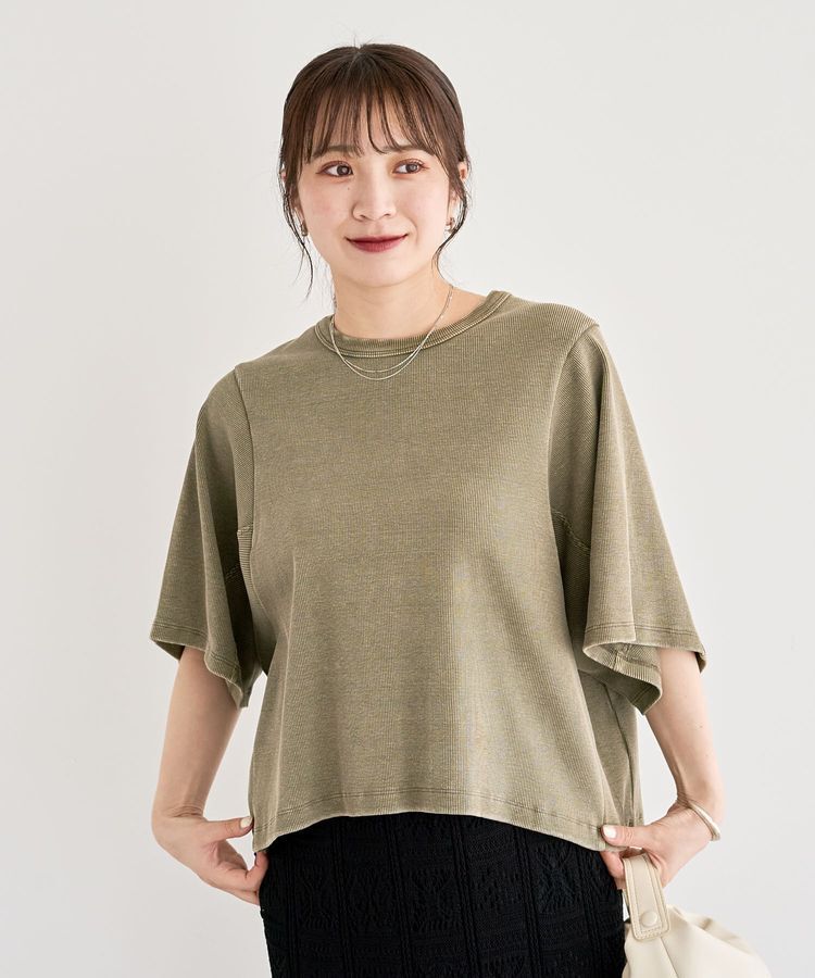 Green Parks「・SUGAR SPOON ワイドスリーブTEE」|Tシャツ・カットソー|Khaki