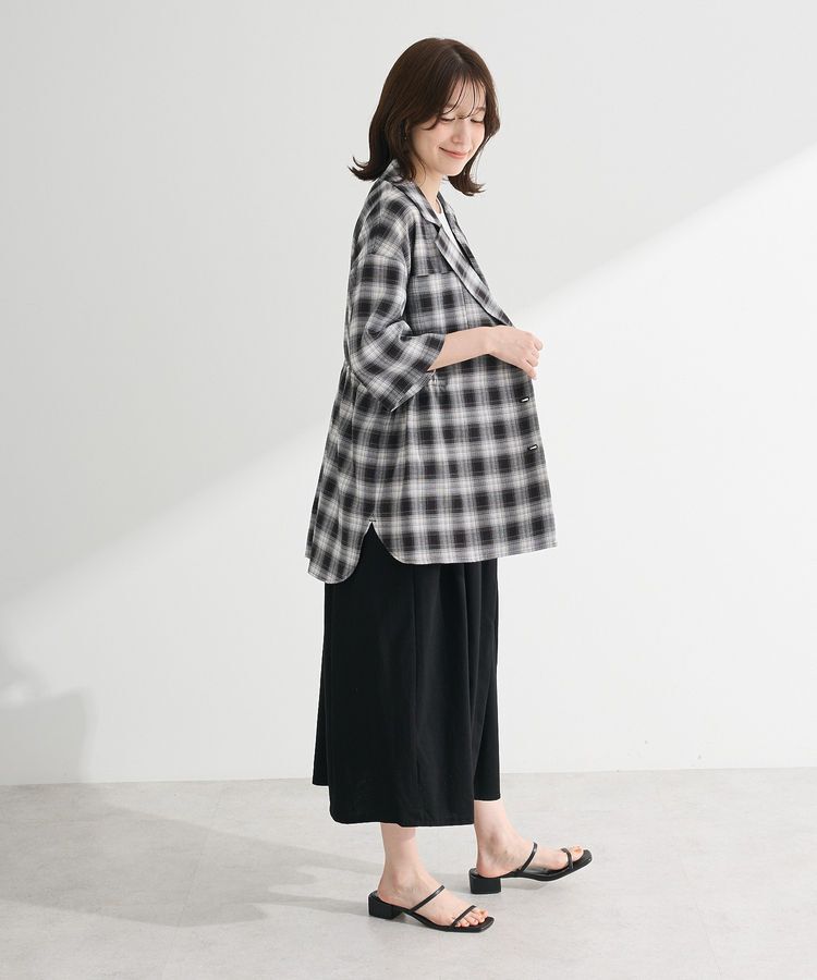 armonia「チェック5分袖ジャケット」|テーラードジャケット|