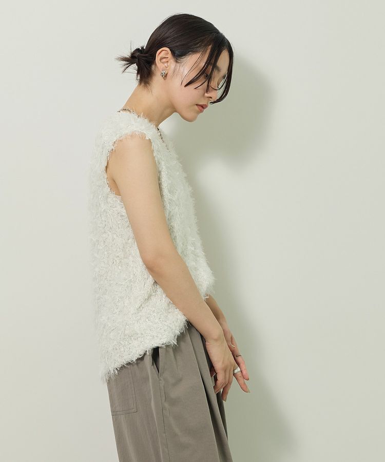 Green Parks「フェザーヤーンニットベスト」|ベスト・ジレ|