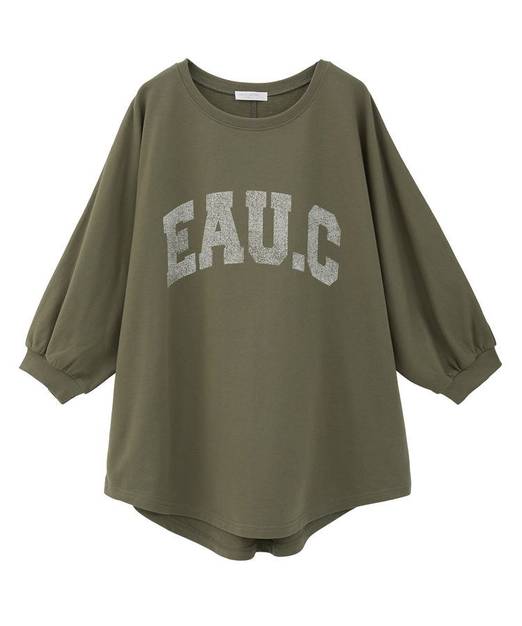 Green Parks「7分袖ミニ裏毛ドルマンロゴプルオーバー」|Tシャツ・カットソー|