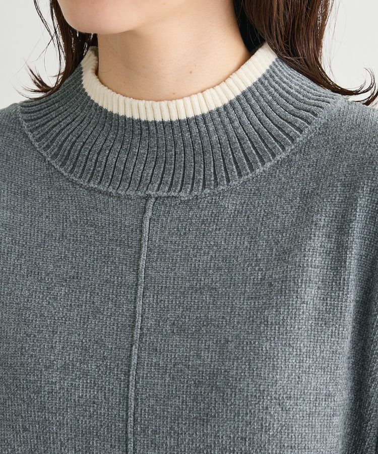 Green Parks「配色リラックスモールニットワンピース」|ワンピース|