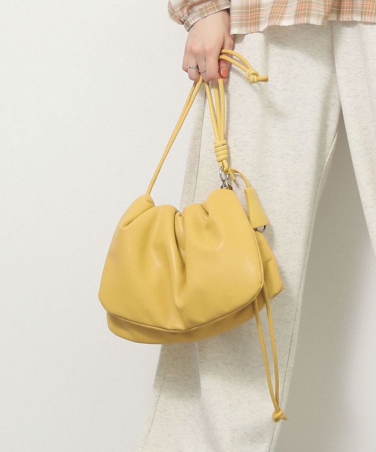 Green Parks「パテッドドロストショルダーバッグ」|ショルダー・メッセンジャー|Yellow
