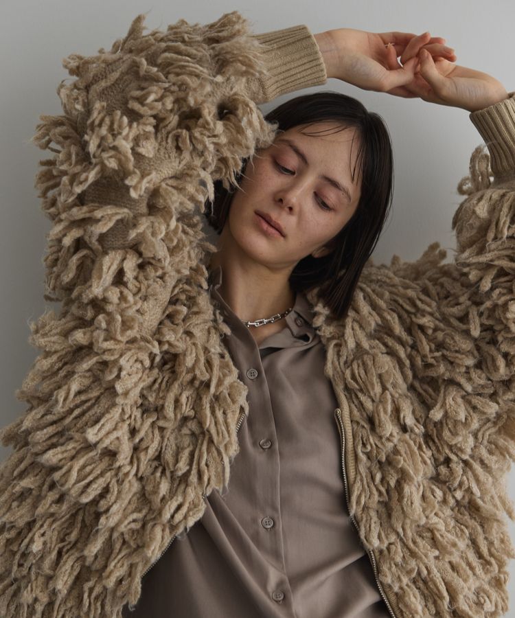 GARAGE OF GOOD CLOTHING「【TORRAZZO DONNA】フリンジニットブルゾン」|ブルゾン・スタジャン|