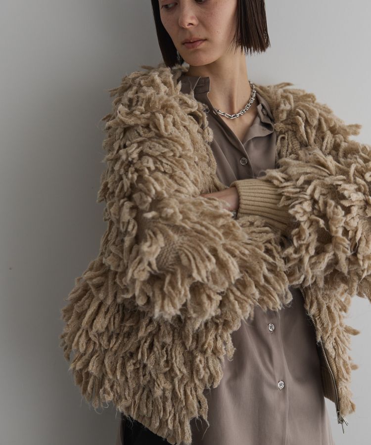 GARAGE OF GOOD CLOTHING「【TORRAZZO DONNA】フリンジニットブルゾン」|ブルゾン・スタジャン|