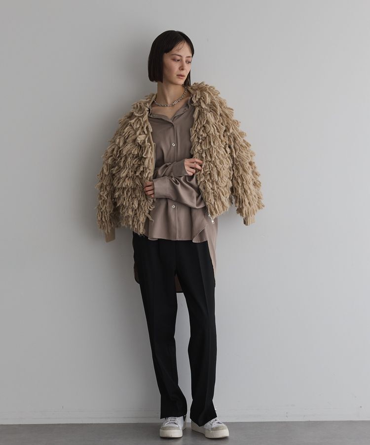 GARAGE OF GOOD CLOTHING「【TORRAZZO DONNA】フリンジニットブルゾン」|ブルゾン・スタジャン|