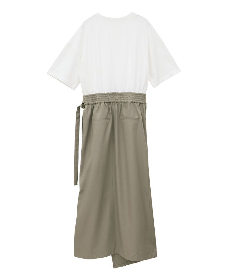 GARAGE OF GOOD CLOTHING「異素材MIX Iラインワンピース」|ワンピース|