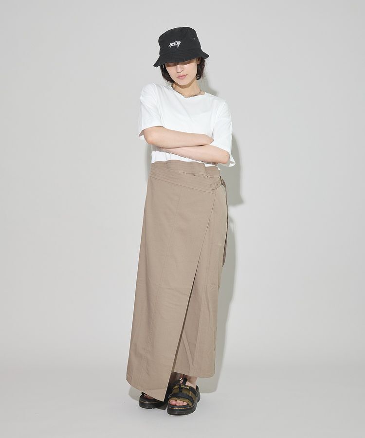 GARAGE OF GOOD CLOTHING「異素材MIX Iラインワンピース」|ワンピース|