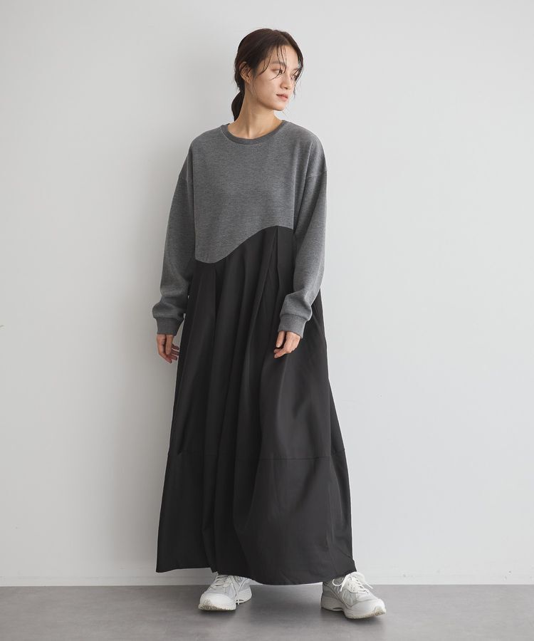 GARAGE OF GOOD CLOTHING「異素材MIXコクーンワンピース」|ワンピース|