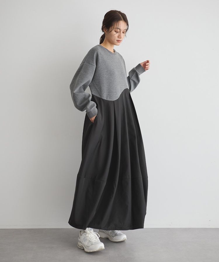 GARAGE OF GOOD CLOTHING「異素材MIXコクーンワンピース」|ワンピース|