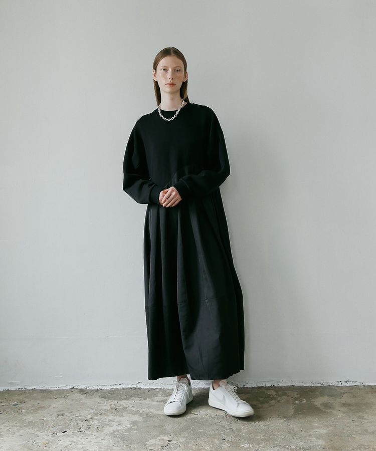 GARAGE OF GOOD CLOTHING「異素材MIXコクーンワンピース」|ワンピース|