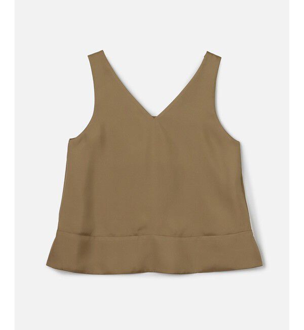 allureville「シルキーツイルタンクキャミソール」|シャツ・ブラウス|