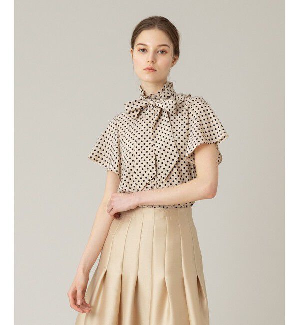 LOULOU WILLOUGHBY「◇【LOULOU WILLOUGHBY】デシンドットフレアスリーブブラウス」|シャツ・ブラウス|