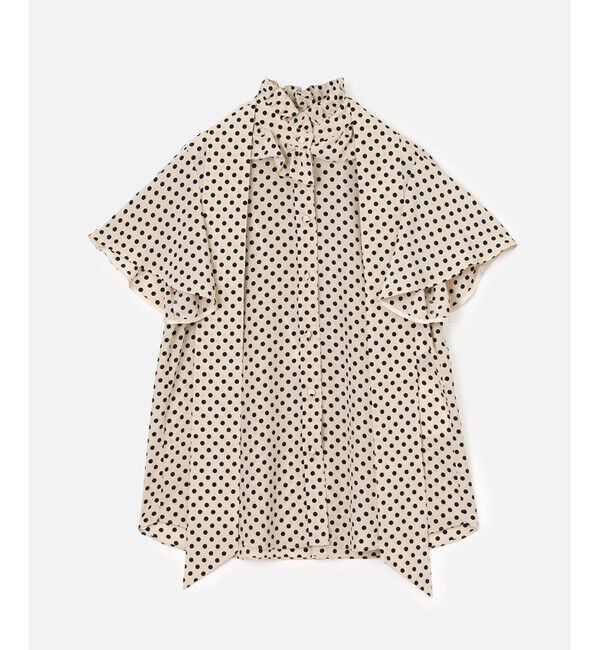 LOULOU WILLOUGHBY「◇【LOULOU WILLOUGHBY】デシンドットフレアスリーブブラウス」|シャツ・ブラウス|