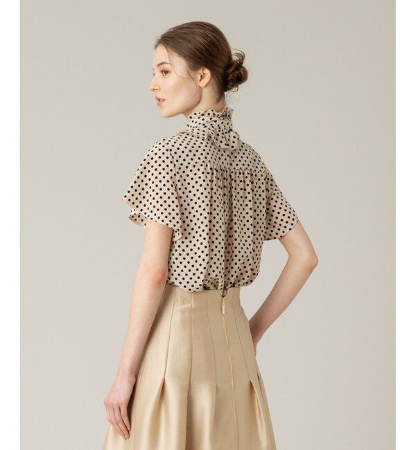 LOULOU WILLOUGHBY「◇【LOULOU WILLOUGHBY】デシンドットフレアスリーブブラウス」|シャツ・ブラウス|