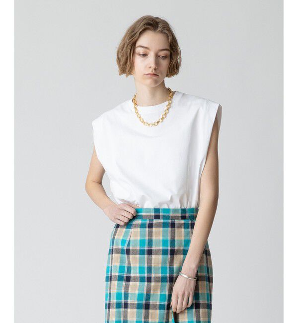 allureville「強撚天竺タックトップス」|Tシャツ・カットソー|