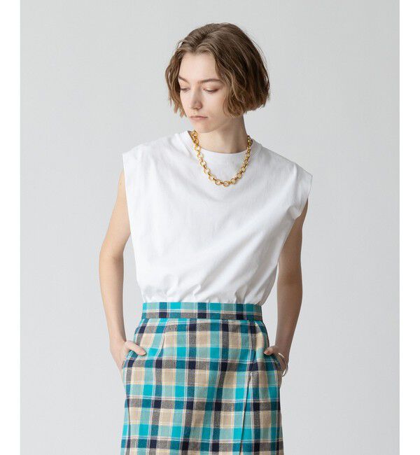 allureville「強撚天竺タックトップス」|Tシャツ・カットソー|