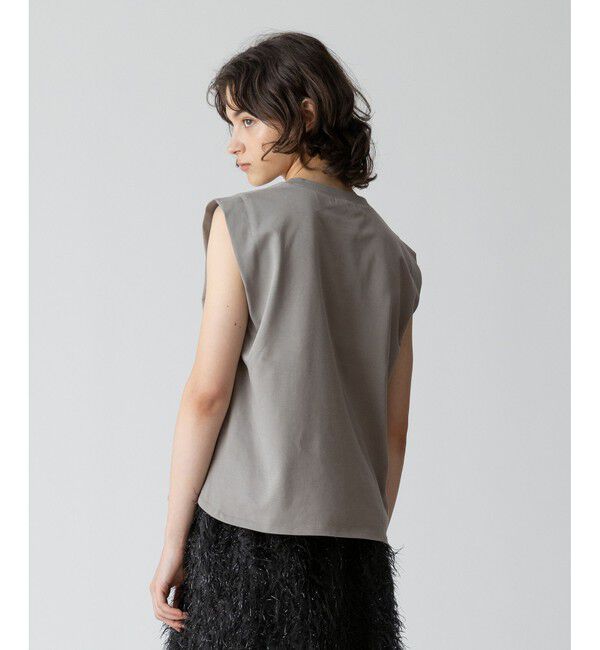 allureville「強撚天竺タックトップス」|Tシャツ・カットソー|