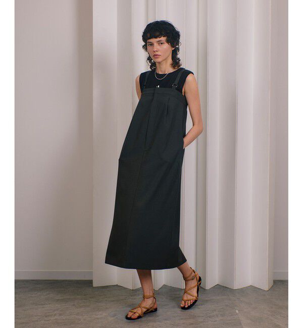 allureville「ライトウェザーナロージャンドレ」|ワンピース|グレー