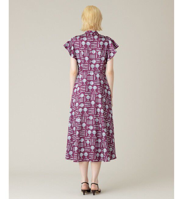 LOULOU WILLOUGHBY「【LOULOU WILLOUGHBY】グローブプリント ワンピース」|ワンピース|