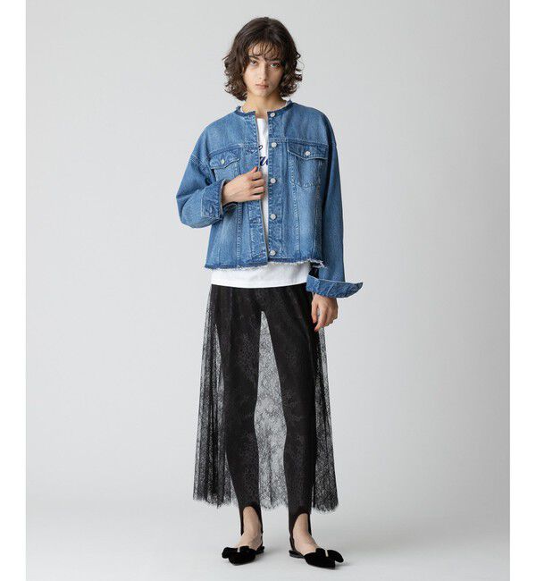 allureville「フラワーレースシースルースカート」|スカート|