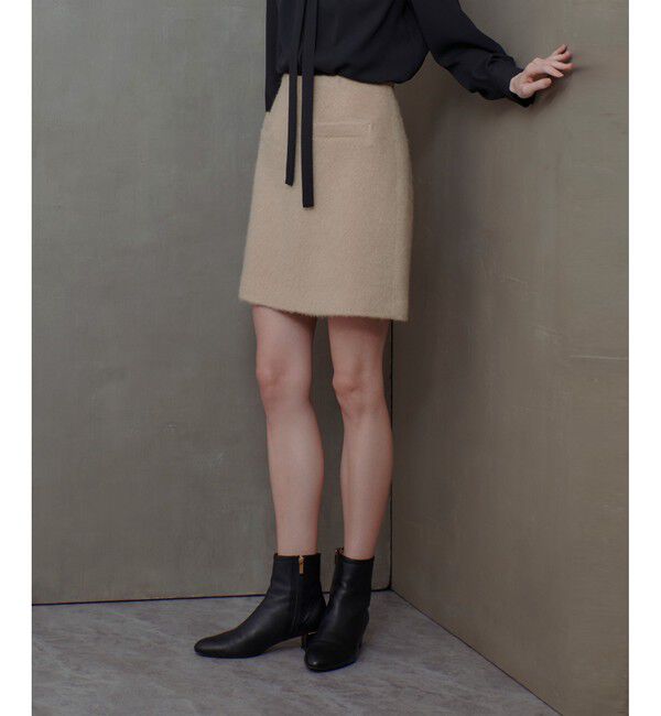 allureville「モヘヤシャギーミニスカート」|スカート|