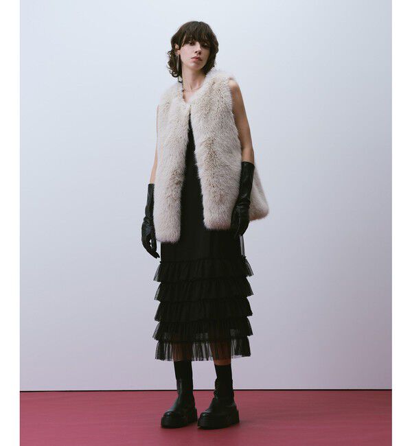 allureville「チュールフリルティアードワンピース」|ワンピース|