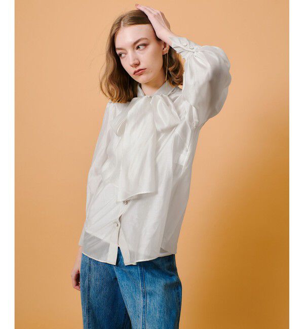 allureville「オーガンザボウブラウス」|シャツ・ブラウス|