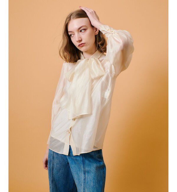 allureville「オーガンザボウブラウス」|シャツ・ブラウス|