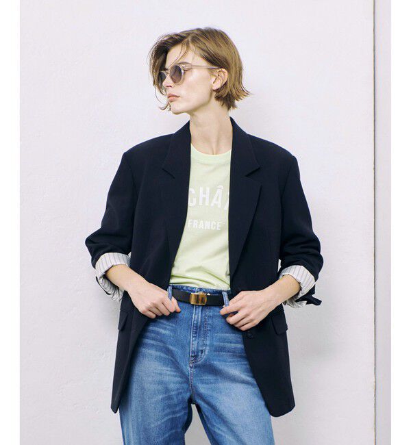 allureville「T/Wヒラニジュウオリテーラー2Bジャケット」|テーラードジャケット|