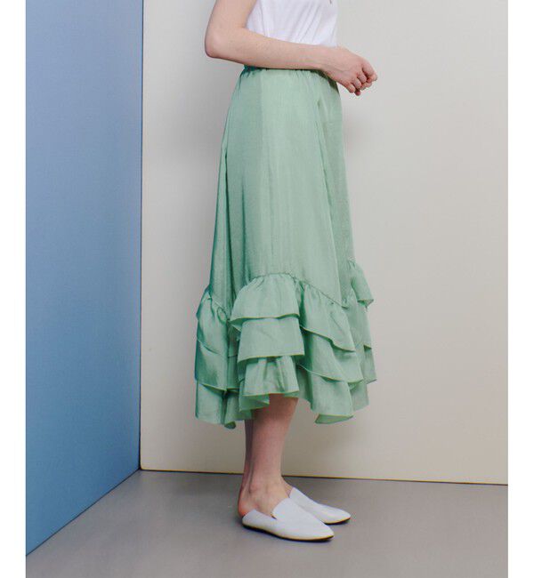 allureville「イレギュラーヘムフリルティアードスカート」|スカート|