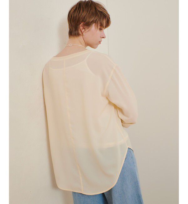 allureville「リブカフスプルオーバーブラウス」|シャツ・ブラウス|