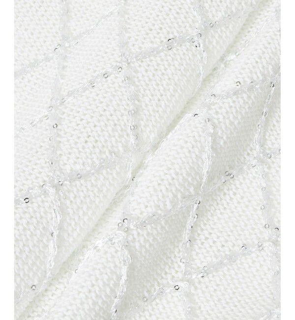 LOULOU WILLOUGHBY「【LOULOU WILLOUGHBY】シークインエンブロイダリーカーディガン」|カーディガン|