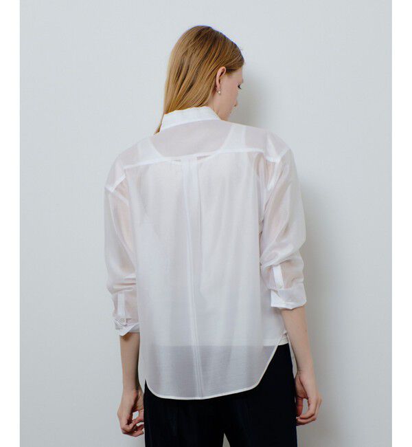 allureville「ナチュラルオーガンジーシャツブラウス」|シャツ・ブラウス|